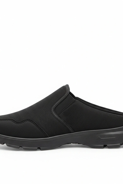 Tênis masculinos pretos baixos sem...