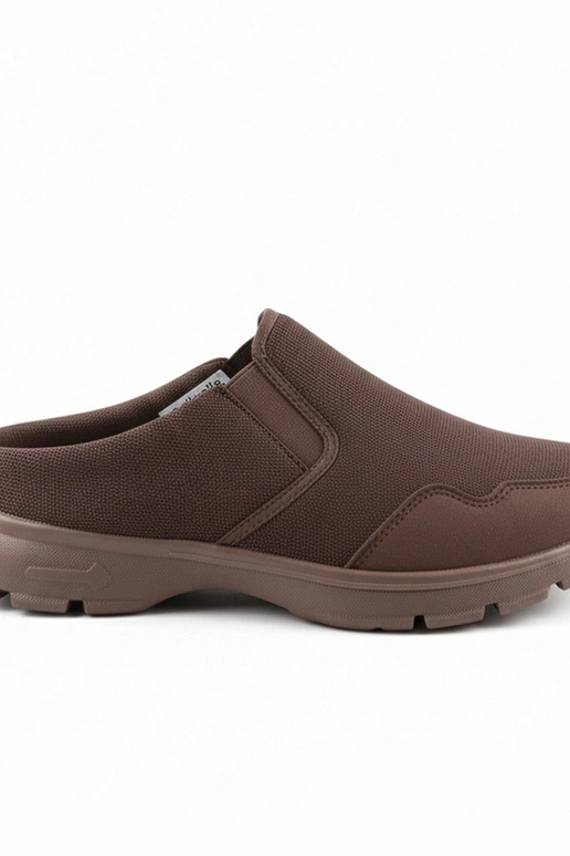 Tênis masculinos marrons baixos sem...