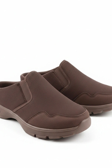 Tênis masculinos marrons baixos sem cadarço Alexander 2