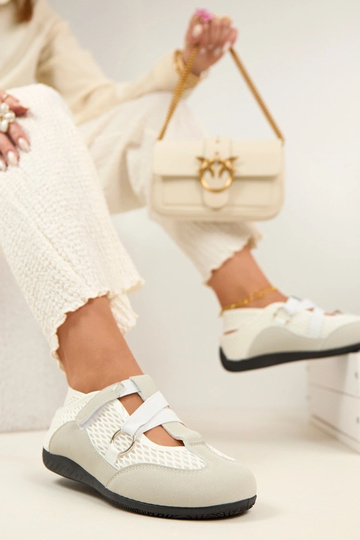 Sapatilhas de balé estilo esportivo cinzas Vesper