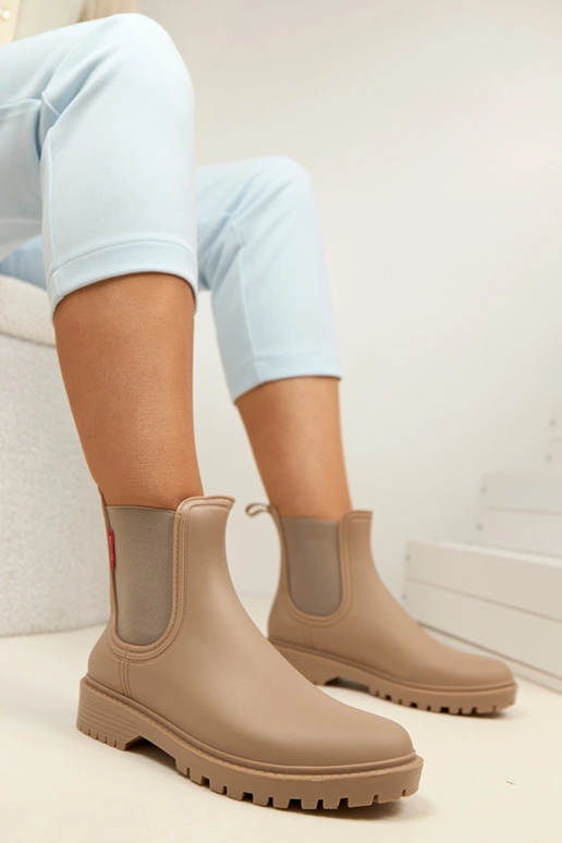 Botas de borracha bege escuro Alba
