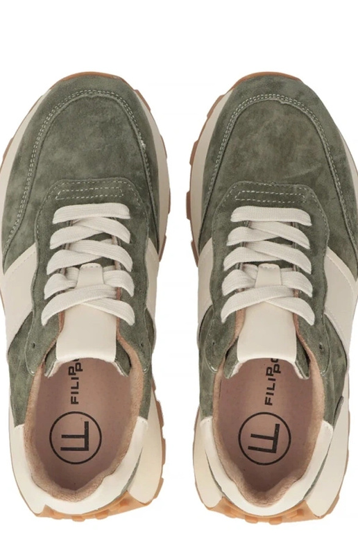 Sapatos de couro verdes com...