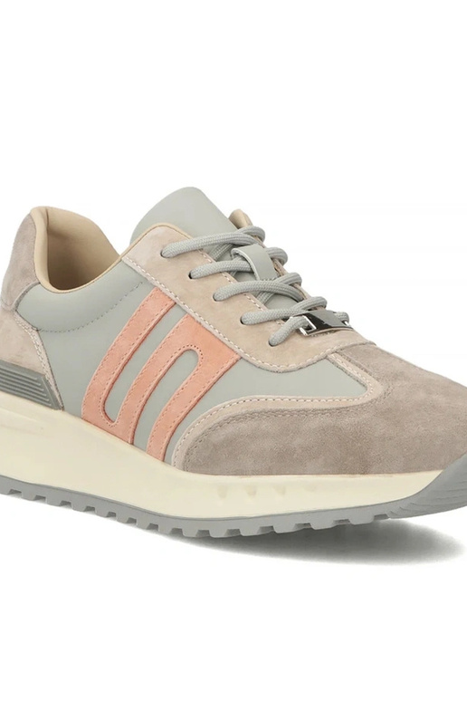 Sapatos de couro cinzas com...