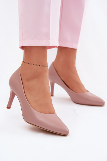 Sapatos de salto alto de couro sintético Sergio Leone 1336 cor lavanda 2