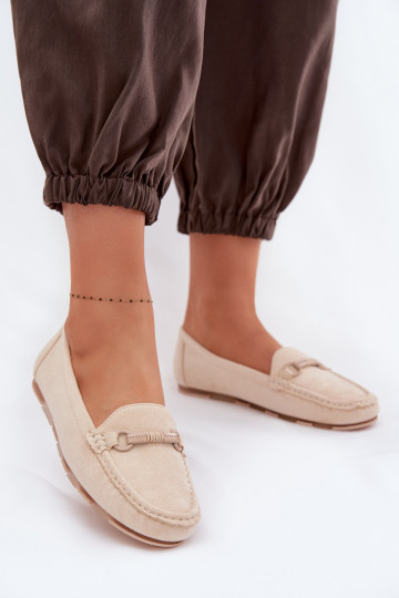 Mocassins femininos cor areia Olisa 2