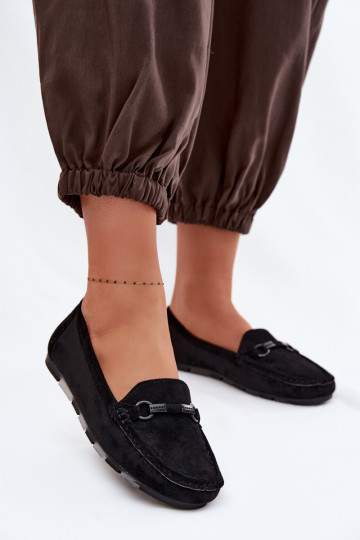 Mocassins femininos cor preta Olisa