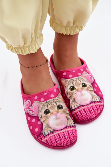 Chinelos Feminino GatinhoGumą BalonoParaą Inblu EC000093 cor rosa 2
