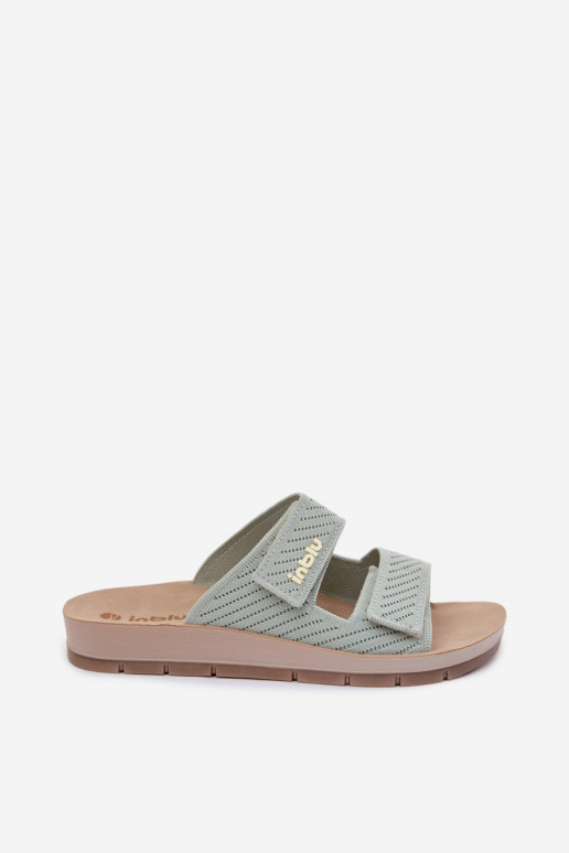 Chinelos femininos INBLU AG000015 cor verde