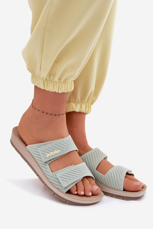 Chinelos femininos INBLU AG000015 cor verde