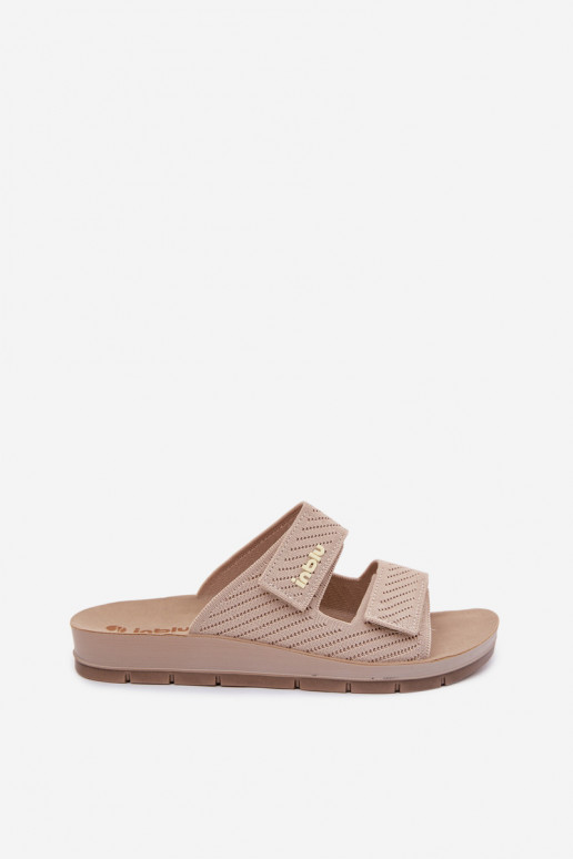 Chinelos femininos INBLU AG000015 bege