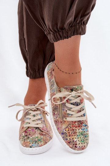 Sapatos femininos de camurça perfurados Kamelia em várias cores 2