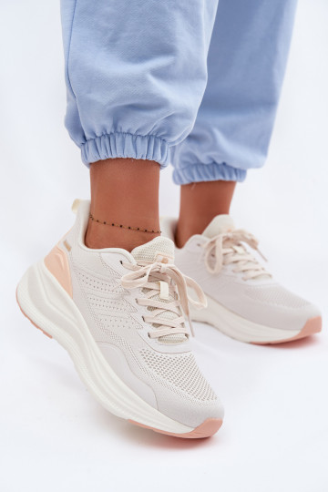 tênis Feminino com uma plataforma bege Gelirae 2