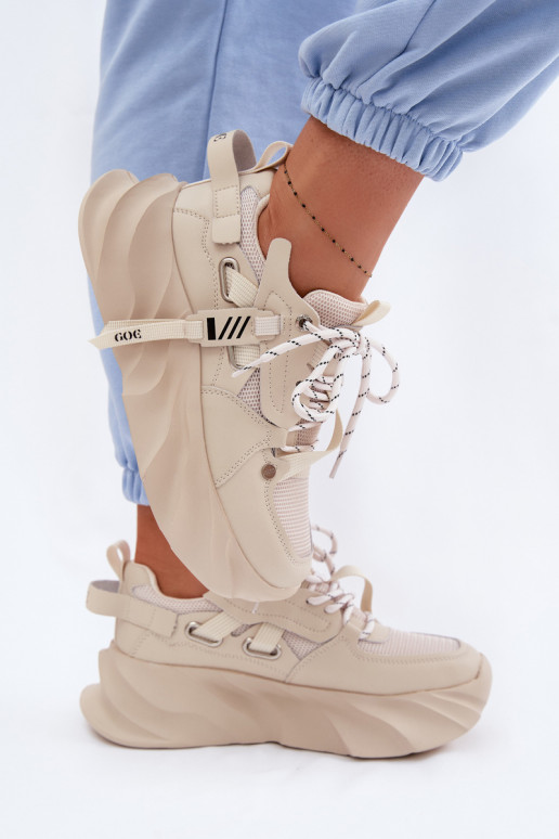 Pele À modalo de tênis Feminino GOE TT2N4012 bege