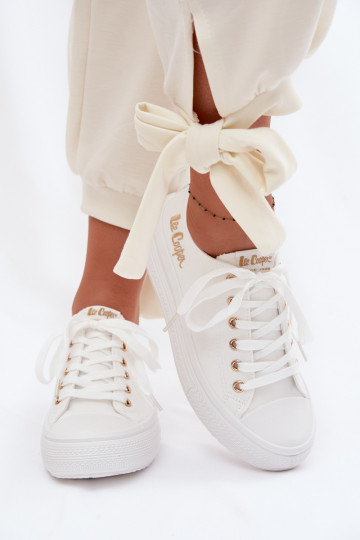 sapatos casuais com uma plataforma Lee Cooper LCEM-26-44-4482 cor branca 2