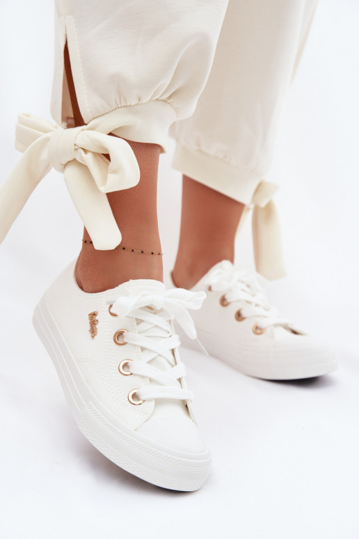 Sapatos de lazer Lee Cooper LCEM-26-02-4068 cor branca