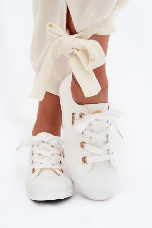 Sapatos de lazer Lee Cooper LCEM-26-02-4068 cor branca