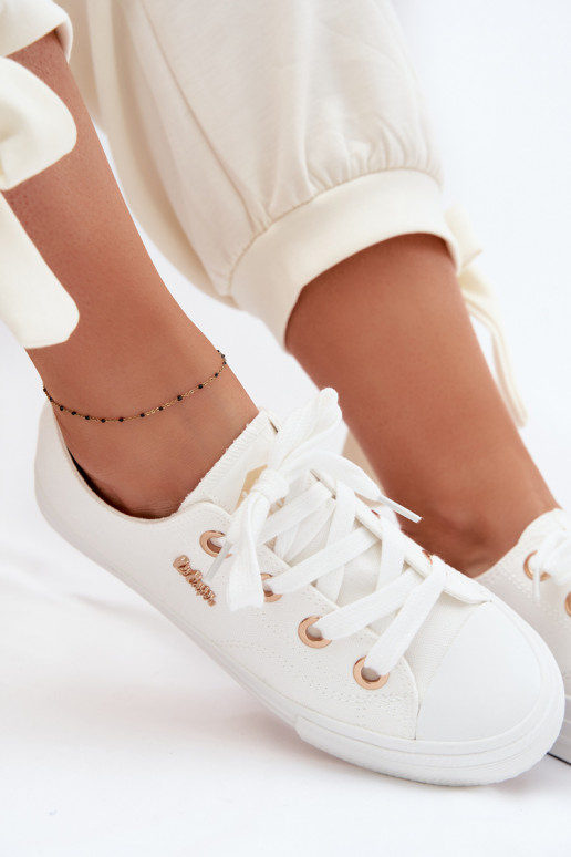 Sapatos de lazer Lee Cooper LCEM-26-02-4068 cor branca