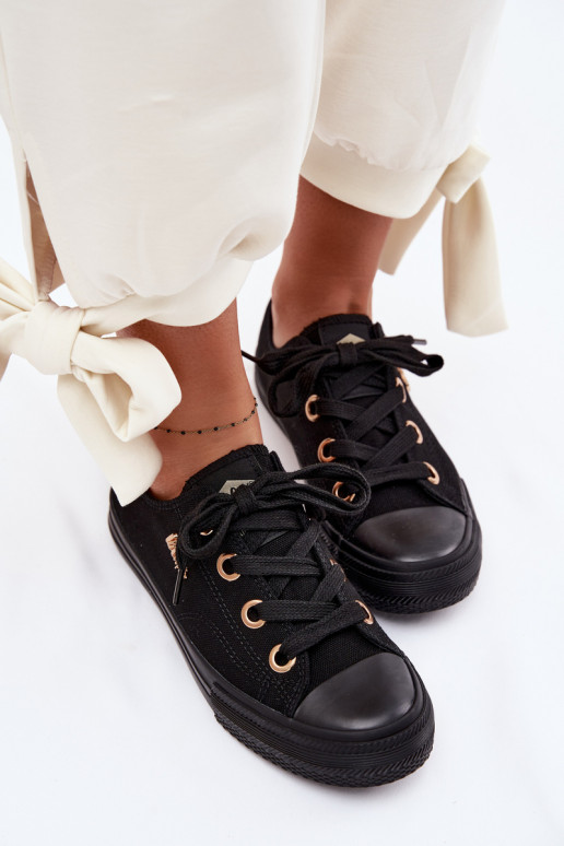 Sapatos de lazer Lee Cooper LCEM-26-02-4069 cor preta