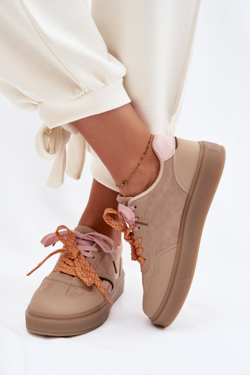 À modalo de tênis FemininoPodParaójnymi SznuróParakami cor marrom Relisa