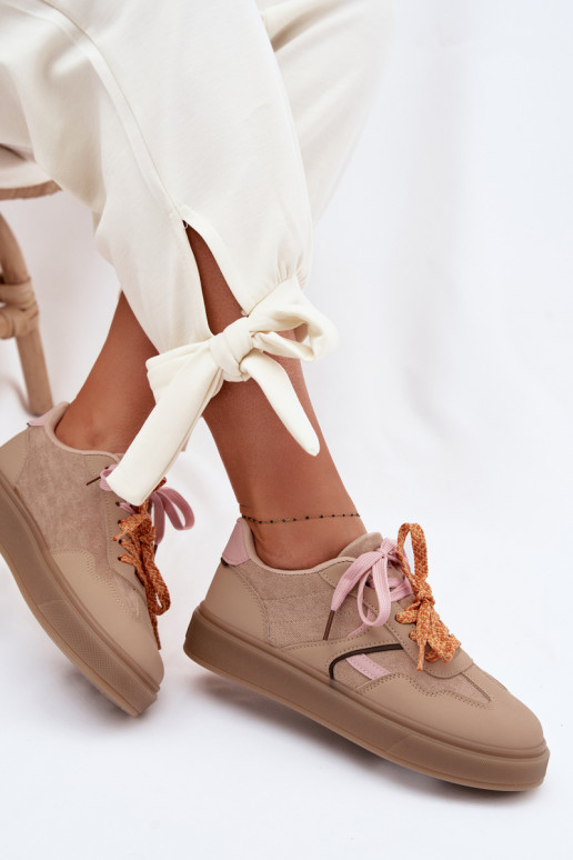 À modalo de tênis FemininoPodParaójnymi SznuróParakami cor marrom Relisa