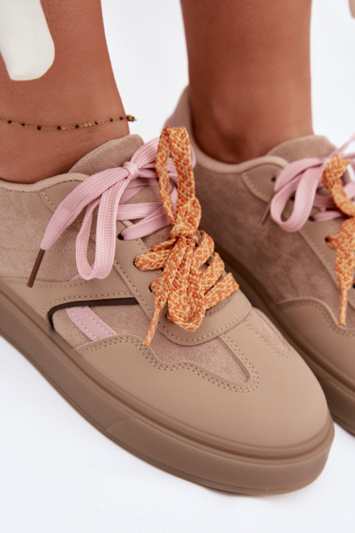 À modalo de tênis FemininoPodParaójnymi SznuróParakami cor marrom Relisa