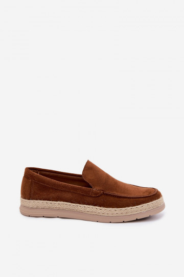 Mocassins masculinos espadrilhas marrons Rexton 2