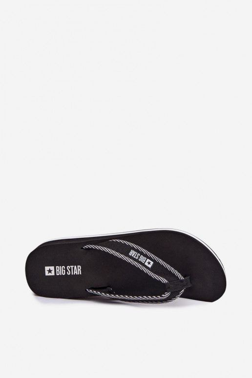 Chinelos Chinelos Feminino com uma plataforma Big Star NN274A727 cor preta