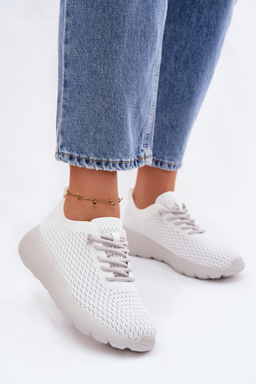 Tênis femininos estilo esportivo brancos Helinae 2