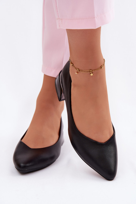 Bailarinas De salto baixo Vinceza 62280 cor preta