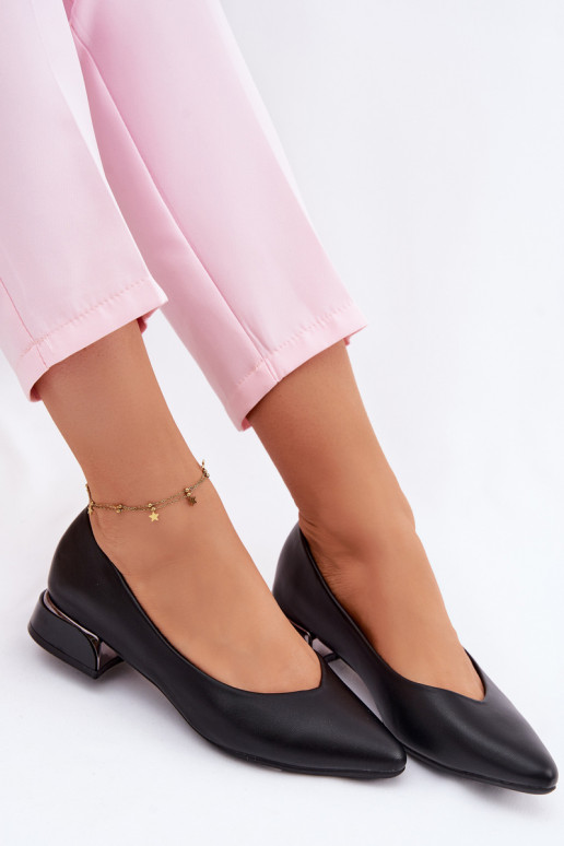 Bailarinas De salto baixo Vinceza 62280 cor preta