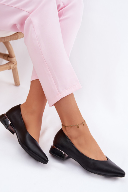 Bailarinas De salto baixo Vinceza 62280 cor preta