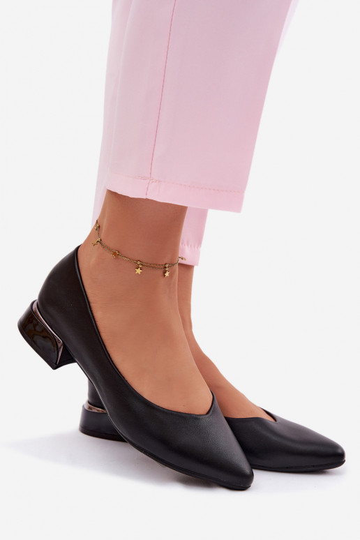 Bailarinas De salto baixo Vinceza 62280 cor preta