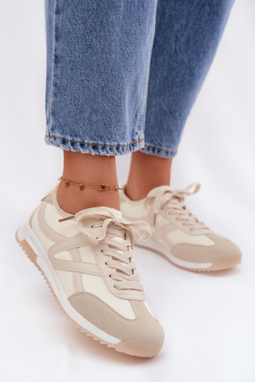 À modalo de tênis Feminino Vinceza 11674 bege 2