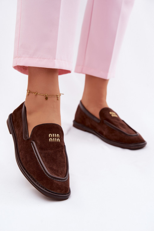 isósceles mocassins femininosLamóParaką Vinceza 62271 CzekoladoParae