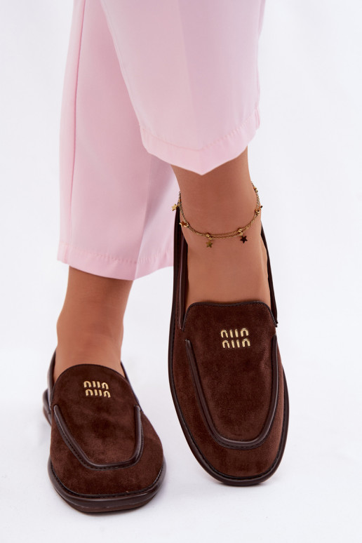 isósceles mocassins femininosLamóParaką Vinceza 62271 CzekoladoParae