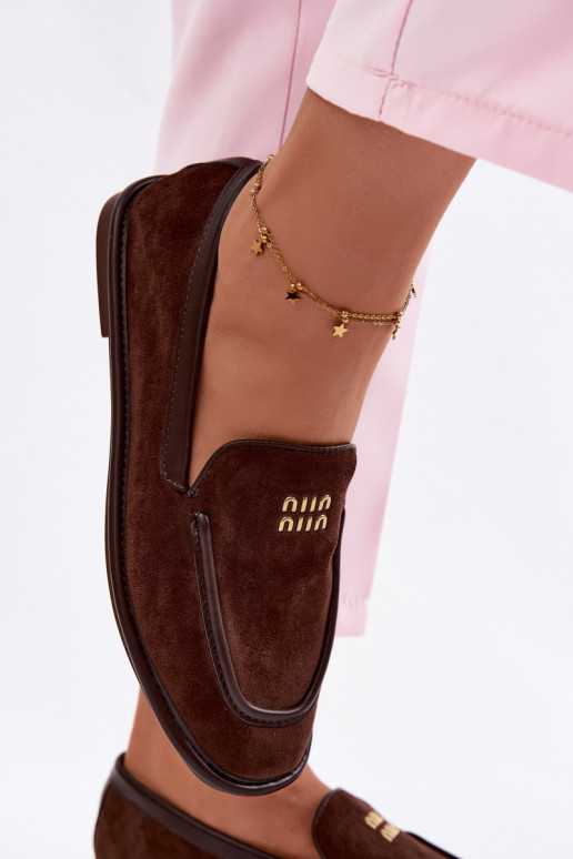 isósceles mocassins femininosLamóParaką Vinceza 62271 CzekoladoParae