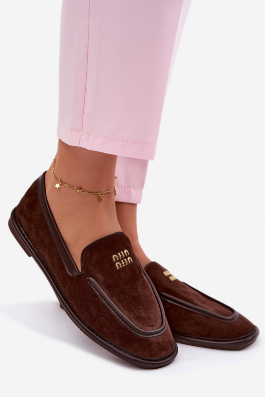 isósceles mocassins femininosLamóParaką Vinceza 62271 CzekoladoParae