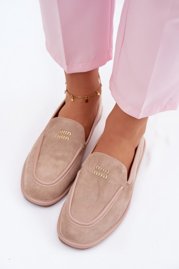 Mocassins femininos Vinceza 62271 cor areia
