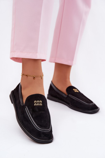 Mocassins femininos Vinceza 62271 cor preta 2