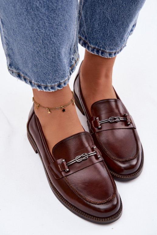 mocassins femininos Pele Vinceza 18132 cor marrom