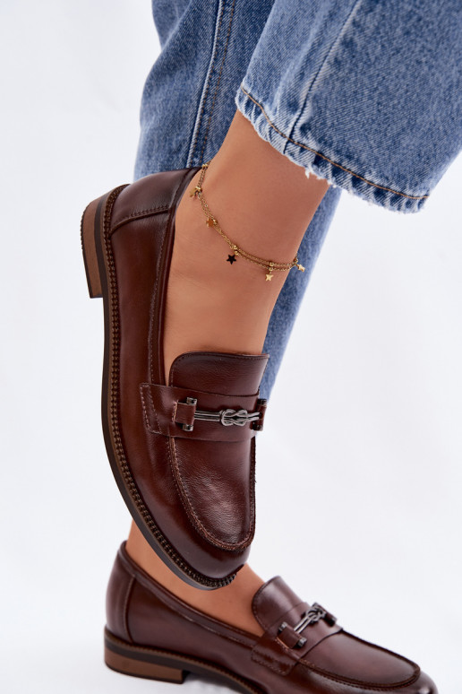 mocassins femininos Pele Vinceza 18132 cor marrom