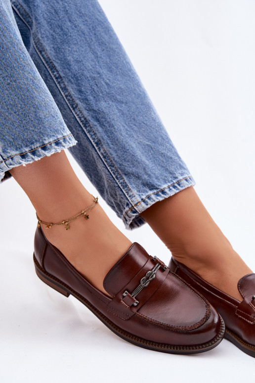 mocassins femininos Pele Vinceza 18132 cor marrom