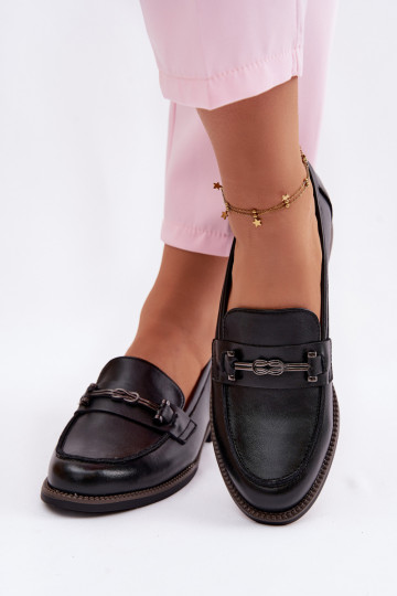 mocassins femininos Pele Vinceza 18132 cor preta 2