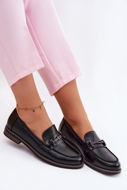 mocassins femininos Pele Vinceza 18132 cor preta