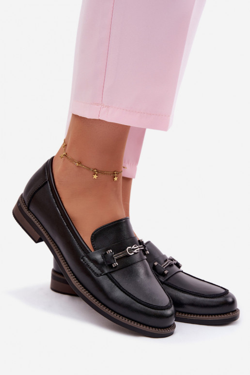 mocassins femininos Pele Vinceza 18132 cor preta