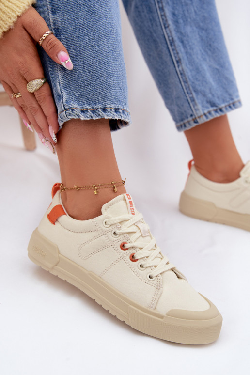 Sapatos de lazer Big Star NN274445 Memory Foam System bege