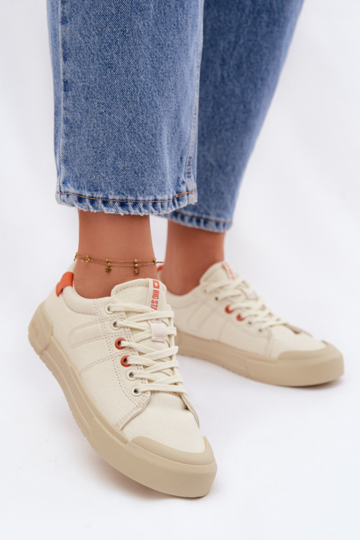 Sapatos de lazer Big Star NN274445 Memory Foam System bege