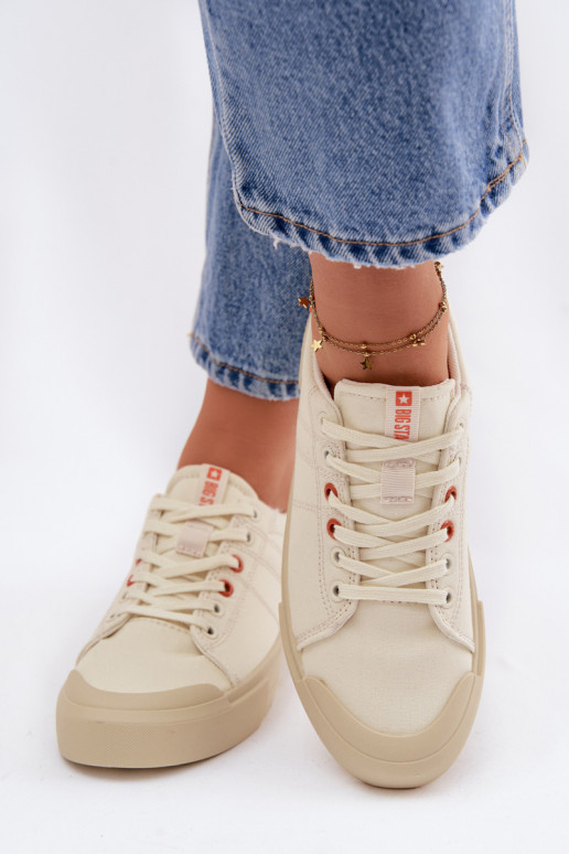 Sapatos de lazer Big Star NN274445 Memory Foam System bege