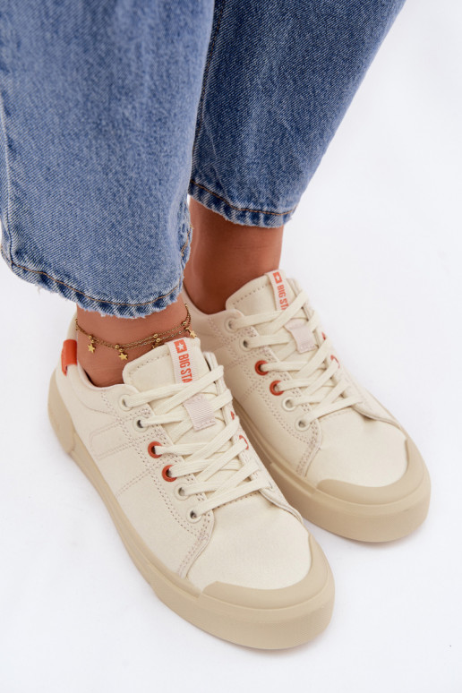 Sapatos de lazer Big Star NN274445 Memory Foam System bege