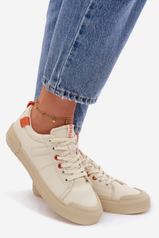 Sapatos de lazer Big Star NN274445 Memory Foam System bege